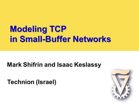 Modeling TCP in Small-Buffer Networks