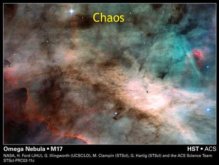 Chaos. Revealing Order? ~0.5 pc Order from Chaos: Star Formation in a Dynamic Interstellar Medium Alyssa A. Goodman Harvard-Smithsonian Center for Astrophysics.