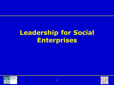 1 Leadership for Social Enterprises. 2 What Executives Do Functions of a “manager” (Henri Fayol, 1916) –Plan –Organize –Coordinate –Control Is this leadership.