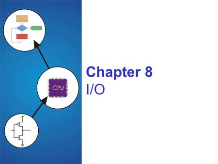 Chapter 8 I/O. Copyright © The McGraw-Hill Companies, Inc. Permission required for reproduction or display. 8-2 I/O: Connecting to Outside World So far,