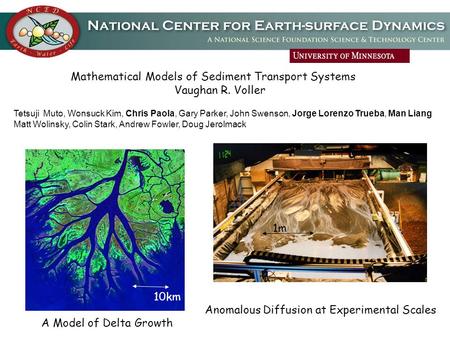 Mathematical Models of Sediment Transport Systems