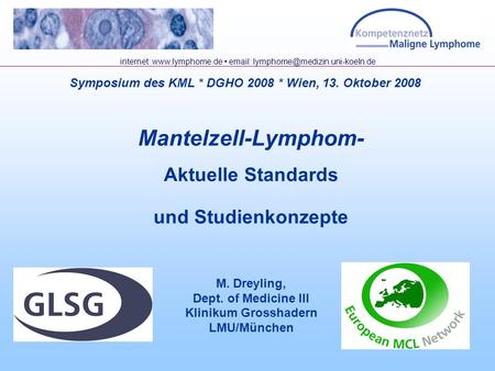 Mantelzell-Lymphom- Aktuelle Standards und Studienkonzepte