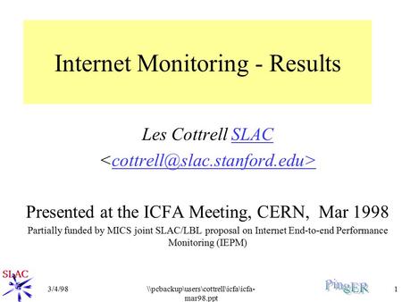 Internet Monitoring - Results