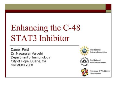 Enhancing the C-48 STAT3 Inhibitor
