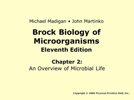 Brock Biology of Microorganisms