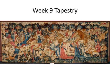 Week 9 Tapestry. 1640 Nicolas Regnier ‘Divine Inspiration of Music’