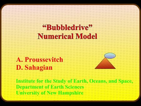 Future Bubbledrive Model Layout Current Bubbledrive Model Layout.