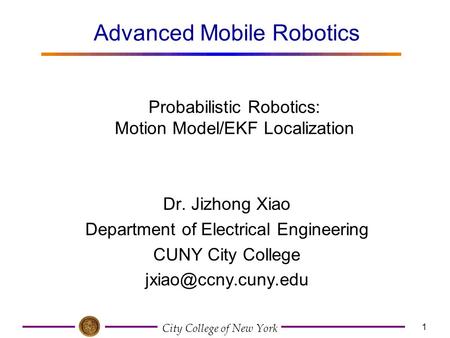 Probabilistic Robotics: Motion Model/EKF Localization