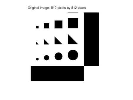 Original image: 512 pixels by 512 pixels. Probe is the size of 1 pixel. Picture is sampled at every pixel (262144 samples taken)