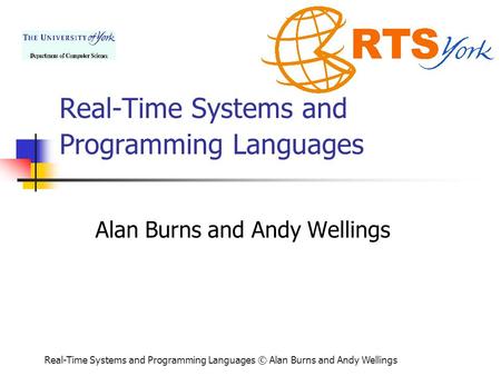 Real-Time Systems and Programming Languages