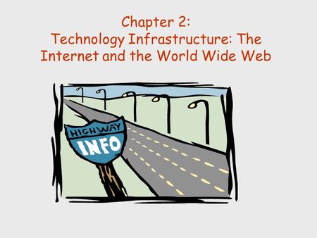 Chapter 2: Technology Infrastructure: The Internet and the World Wide Web.