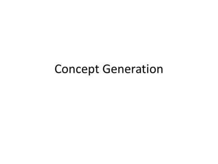 Concept Generation. Power Unit Overall Design Fin Design Modules Ease of AssemblyAir Cooling -Fins -Flow Path -H20 Changeover -1 interchangeable power.