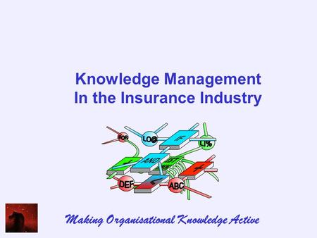Knowledge Management In the Insurance Industry Making Organisational Knowledge Active.