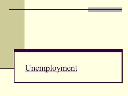 Unemployment. MEASURING UNEMPLOYMENT Category of population: employed unemployed – includes people who are not employed and fulfil specific conditions.
