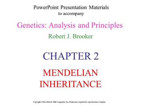 PowerPoint Presentation Materials to accompany