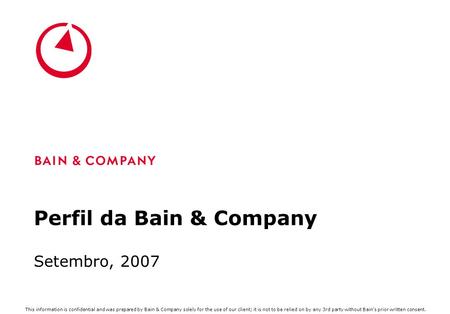 Perfil da Bain & Company