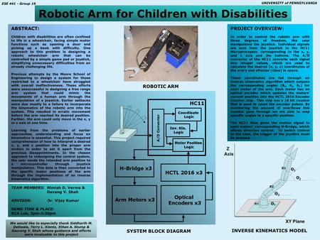 ABSTRACT: Children with disabilities are often confined to life in a wheelchair, facing simple motor functions such as opening a door and picking up a.