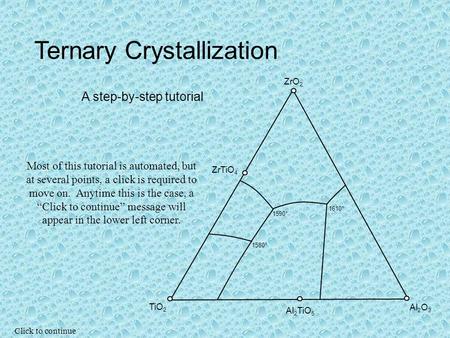 Ternary Crystallization