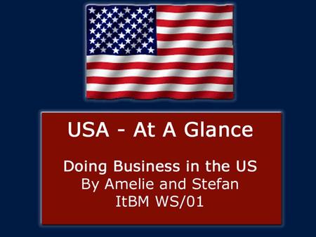 Basic Attitude  USA welcomes foreign investment  Everybody is encouraged to do business in the US  But - there are restrictions:  National Security.
