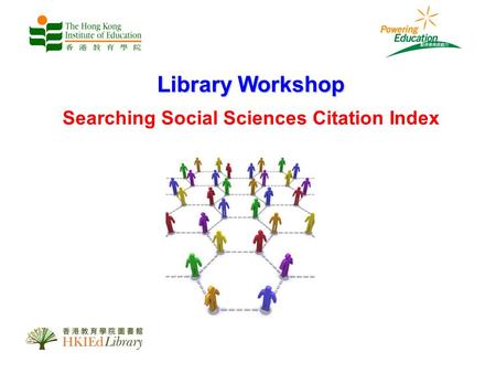 Library Workshop Searching Social Sciences Citation Index.