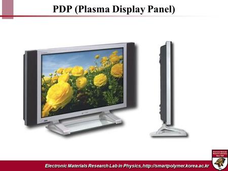 Electronic Materials Research Lab in Physics,  PDP (Plasma Display Panel)