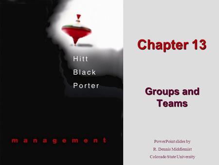 Chapter 13 Groups and Teams.