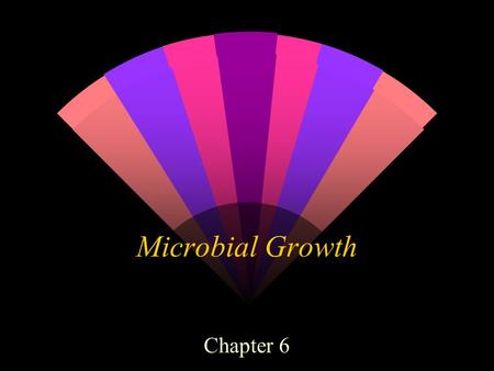 Microbial Growth Chapter 6.