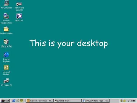 This is your desktop. Open a browser and Click on this link.