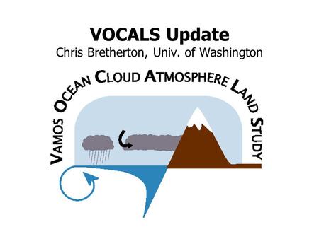 VOCALS Update Chris Bretherton, Univ. of Washington.
