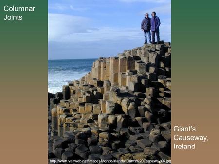 Columnar Joints Giant’s Causeway, Ireland