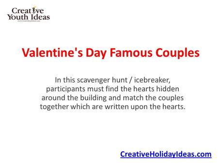 Valentine's Day Famous Couples