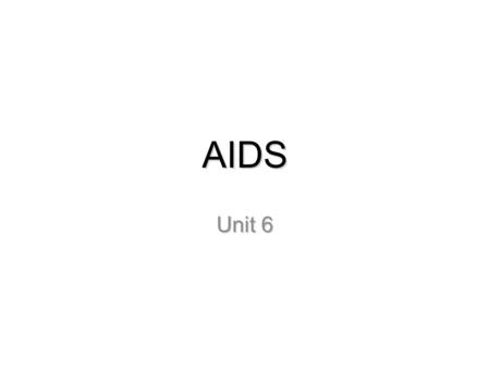 AIDS Unit 6. The Main Idea Maps can be used to solve societal problems such as AIDSMaps can be used to solve societal problems such as AIDS Rephrase problems.