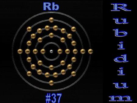 Rb Rubidium #37.