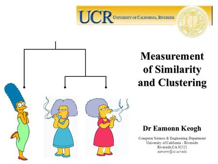 Measurement of Similarity and Clustering