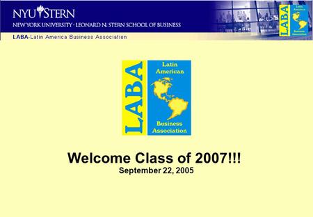 Welcome Class of 2007!!! September 22, 2005. Agenda 1. Our mission 2. Who we are 3. What we want to accomplish 4. How to become a member 5. How to become.