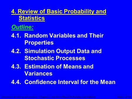4. Review of Basic Probability and Statistics