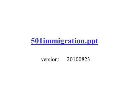 501immigration.ppt version:20100823. CSE 501: “Immigration” Course William J. Rapaport Department of Computer Science & Engineering, Department of Philosophy,