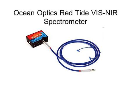 Ocean Optics Red Tide VIS-NIR Spectrometer. Candle Flame.