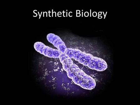 Synthetic Biology. The Big Picture Want synthetic genomes to use as ‘biofactories,’ producing materials useful to humans Want the minimal genome to use.