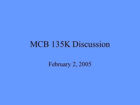 MCB 135K Discussion February 2, 2005. Topics Functional Assessment of the Elderly Biomarkers of Aging Cellular Senescence –Lecture PowerPoint to be posted.