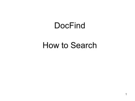 1 DocFind How to Search. 2 Select “Find A Doctor” from The Aetna Home Page www.aetna.com Accessing Doc Find from Aetna.com.