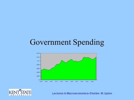 Lectures in Macroeconomics- Charles W. Upton Government Spending.