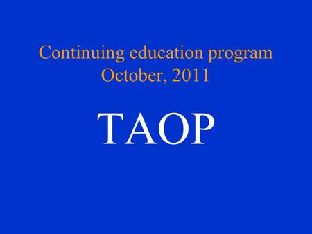 Continuing education program October, 2011 TAOP. Chief complaint CC: Ulcerations on the bilateral buccal mucosae and gingival bleeding after tooth brushing.