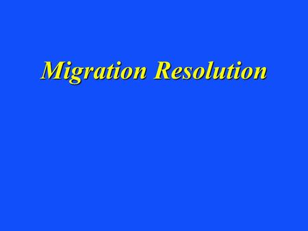 Migration Resolution. Fresnel Zone T/2 L z z zL 2.