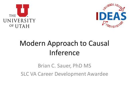 Modern Approach to Causal Inference