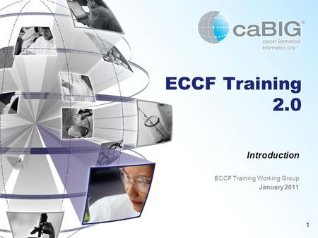 1 ECCF Training 2.0 Introduction ECCF Training Working Group January 2011.