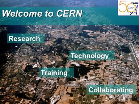Welcome to CERN Research Technology Training Collaborating.