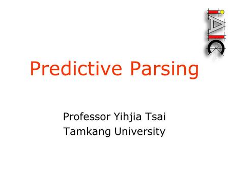 Professor Yihjia Tsai Tamkang University