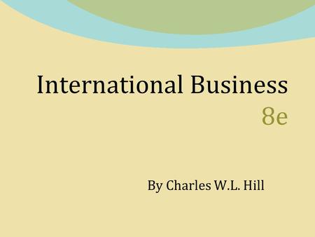 International Business 8e