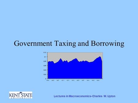 Lectures in Macroeconomics- Charles W. Upton Government Taxing and Borrowing.